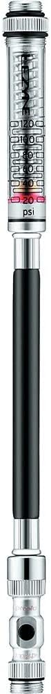 LEZYNE ABS Pen Gauge, Presta & Schrader Compatible, ABS Flex Hose, Flip-Thread Chuck, Bicycle Hand Pump Gauge