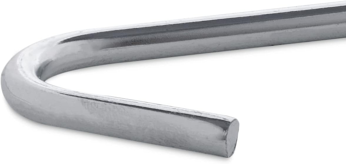 Super Z Outlet 9" Galvanized Non-Rust Anchoring Tent Stakes Pegs for Outdoor Camping, Soil Patio Gardening, Canopies, Landscaping Trim (20)
