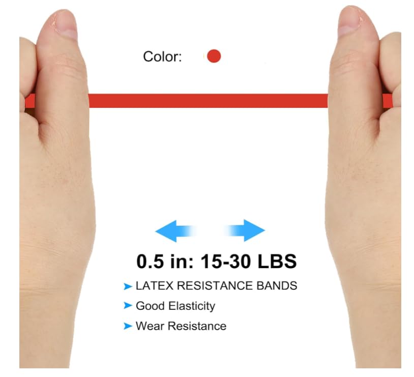 HORNO Resistance Bands, Pull Up Bands, Exercise Workout Bands for Working Out Perfect for Gym Home