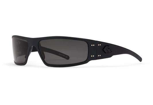 Gatorz Magnum Sunglass, Black Cerakote Frame, Black Logo, Smoke Lens - Made in the USA - GZ-01-001