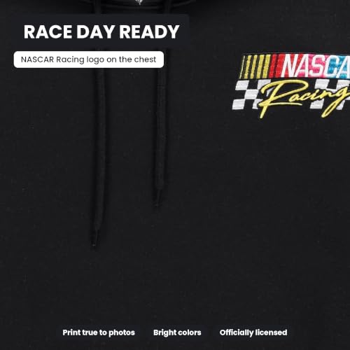 NASCAR Men's Hoodie with Sleeve Print - Dayton 500 Official Fan Gear - Medium