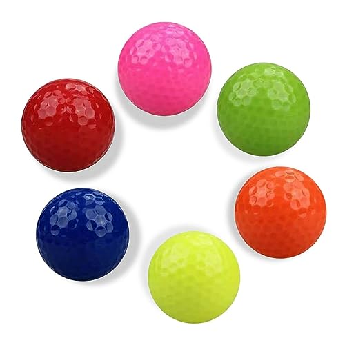 Colored Golf Balls 8-Pack Practice Mini Balls for Golf Training & Fun