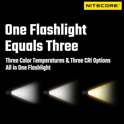 Nitecore EDC07 High CRI Three Color Temperatures Flashlight - Black
