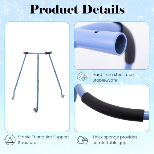 Adjustable Roller Skate Trainer with Protective Gear for Beginners - Blue
