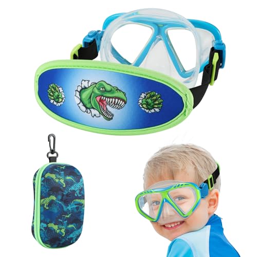 Toddler Swim Goggles Nose Cover,Kids Goggles No Hair Pull,Anti Fog Children Swimming Mask