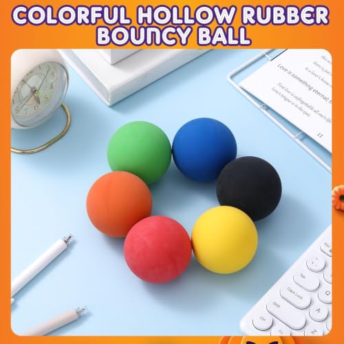 Rubber High Bounce Balls Set - Colorful 2.36 Inch Kids & Party Toys - Bright Colors