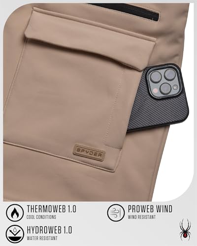 Women's Softshell Jacket Water Resistant Fleece Lined Clay Medium