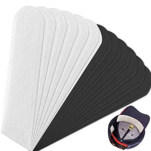 Framendino, 100 Pack Disposable Sweat Pads Golf Hat Liner Cap for Makeup Sports