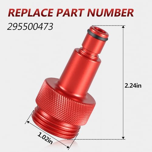 Aluminum Flush Adapter for Watercraft with O-Rings - SeaDoo Replacement Part