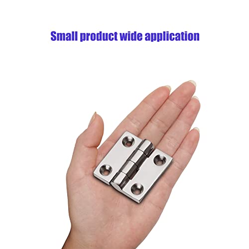 2 pcs Marine Grade Stainless Steel Boat Hinges - No Noise Heavy Duty 50mm x 50mm