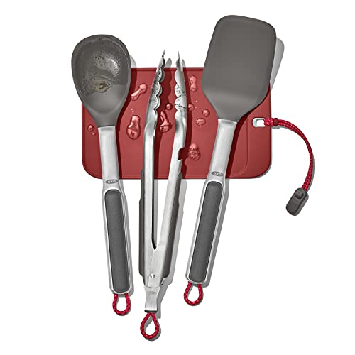 OXO Outdoor 4 -Piece Camp Stove Cooking Set
