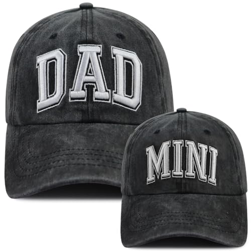 Funny Dad Mom Mini Matching Family Hat, Adjustable Embroidered Parent-Child Baseball Cap