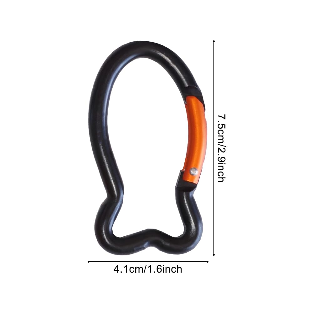8PCS Fish Shaped Carabiners Clip, Quick Release Spring Load Bearing Carabiner Mini Carabiner Keychain for Camping, Fishing, Hiking, Home Gym