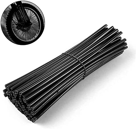 36 pcs Wheel Rim Spoke Covers, Keenso Motocross Rims Off Road Guard Wraps Kit Motorcycle Covers Wrap Decor Protector For Universal Motocross Dirt Bike(Green)