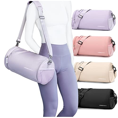 A2 Purple Small Waterproof Gym Bag with Wet Pocket - Women's Fitness Duffle