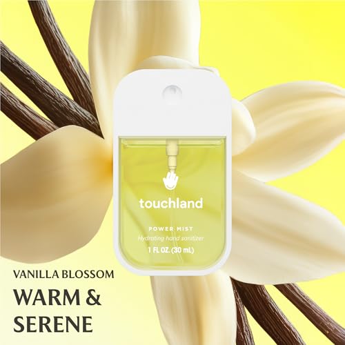Touchland Vanilla Indulgence Hand Sanitizer & Body Mist Set Travel Size Vanilla