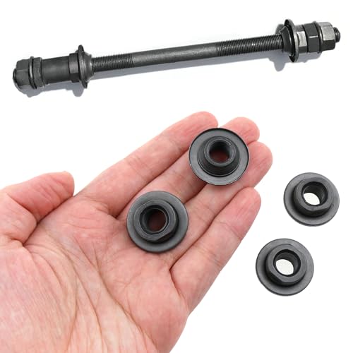 4PCS Wheel Nut Bicycle Rear Axle Gear Black Mountain Bicycle Axle Nut Fit Bicycle Wheel Hub Mount Repair