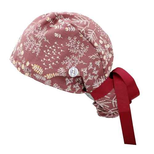 Adjustable Working Cap with Button, Cotton Working Hat Sweatband