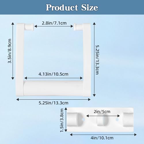 2 Pcs Plastic Cooler Handle Replacement for 25-72 Quart Coolers, Replacement Cooler Handle Parts Includes Screws, White