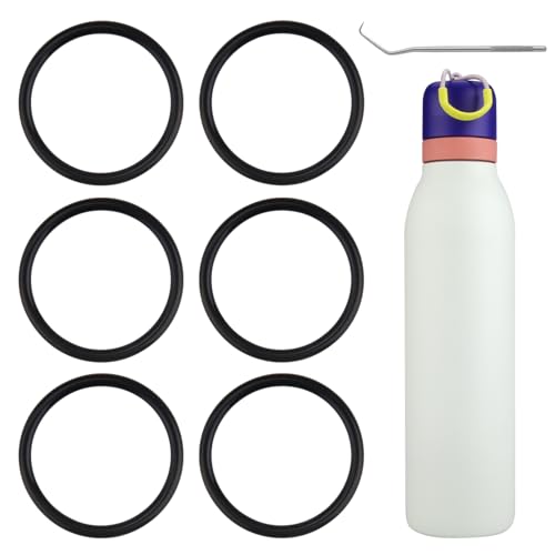 6-Pack O-ring for Owala FreeSip Twist Insulated Stainless Steel Water Bottle£¬Gaskets compatible with Owala FreeSip Twist 18oz 24oz Insulated Stainless Steel Bottle.
