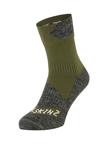 Waterproof Ankle Socks - Medium Olive - All Weather Outdoor Performance