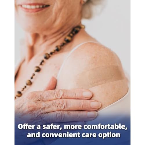 CareUs Pro Elastic & Waterproof Bandages,Latex Free - 20 Count, 1.6 x 4 Inch, Skin-Friendly, 8X Flexibility, Ideal for Sensitive Skin, Gifts for Mom