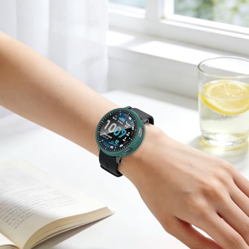6-Pack Compatible Amazfit Active Max Case with Tempered Glass Screen Protector - Colorful Shockproof Protective Cover