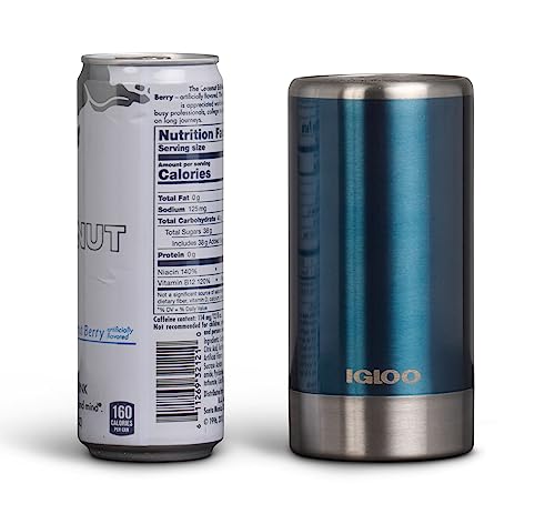 Igloo, 12 OZ Stainless Steel, Coolmate Slim, Gloss Modern Blue