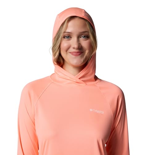 Columbia Women's PFG Tidal Tee II Hoodie Large Tiki Pink Sun Protection