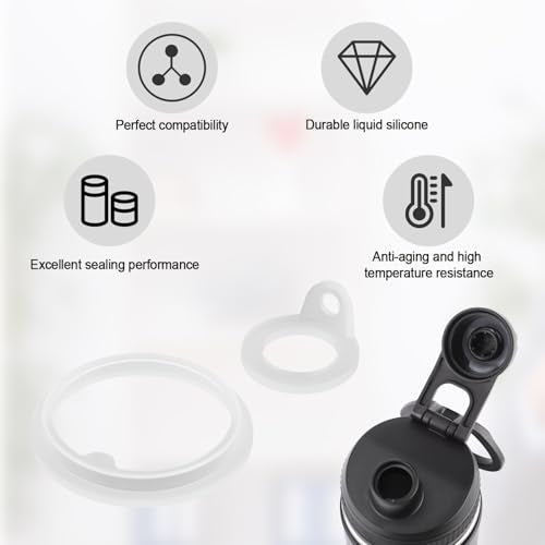 Gasket Replacement for TAKEYA Actives, Silicone Sealing O Ring Leak-Proof Water Bottle Lid Seal Parts Compatible with 18oz, 22oz, 24oz, 32oz, 40oz Water Bottles