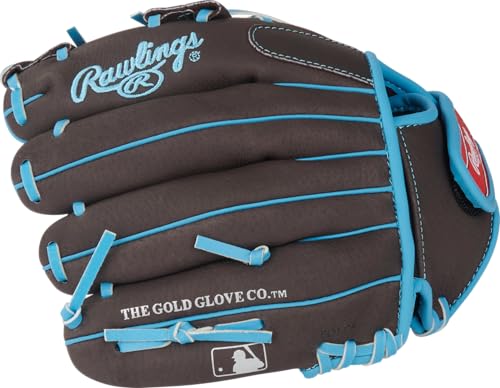 Youth Baseball & Softball Glove 10.5" Mocha / Electric Blue Right Hand Throw