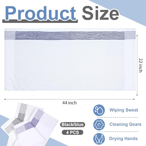 Mixweer Large Golf Caddy Towel 22x42 Inches - Dual Classic / 4 Pack