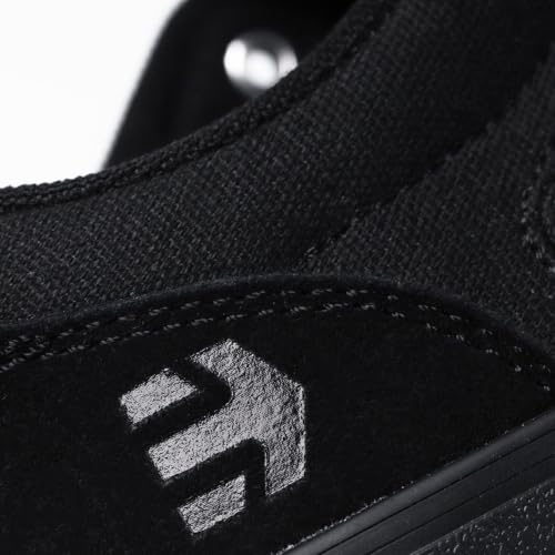 Etnies Barge LS Skate Shoe - Classic Slim Vulcanized Style, Black/Black/Black, Size 10