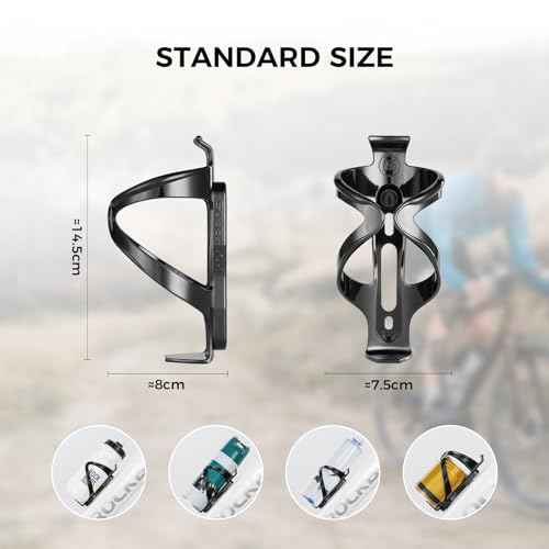 ROCKBROS Bike Water Bottle Holder Ultra-Light Bicycle Bottle Cages with Screws Tool, Universal Bike Cup Holder Rack for Road MTB Bikes