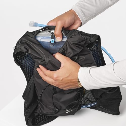 Salomon Unisex Active Skin 8, Hydration & Storage Vest with 500ml Flasks Included - Black / Metal - XS
