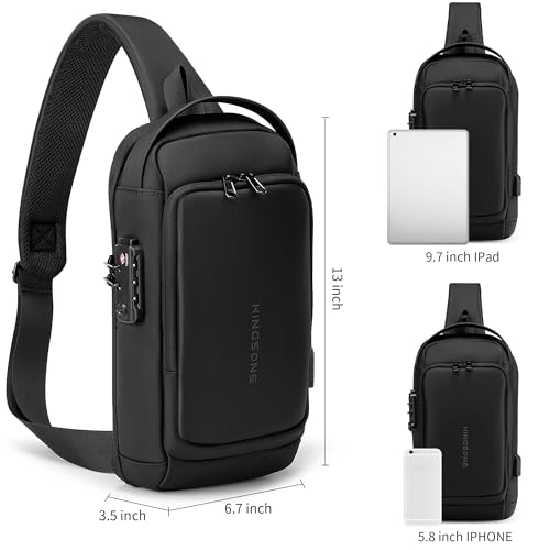 Kingsons Anti-Theft Crossbody Sling Bag for Men - Model Ks3283w