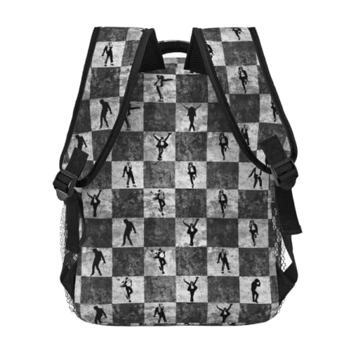 Black and White Checkered Hip Hop & Jazz Dance Backpack for Dancers