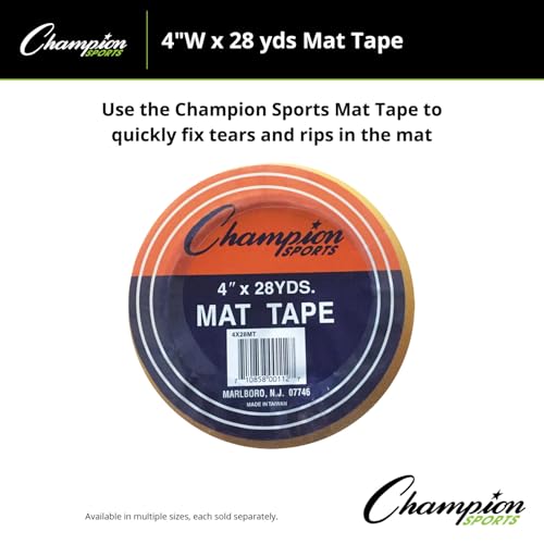 Champion Sports 4 Inch x 28 Yards Clear Mat Tape for Wrestling & Gymnastics - Variation of THIS listing