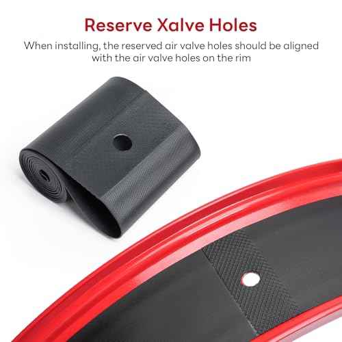 YUNSCM 2-Pcs 20 x 4 Bike Rim Strips PVC Rim Tape Tire Liners Compatible with 20x4.0 E-Bike Electric Bike Mountian Bicycle Fat Tires