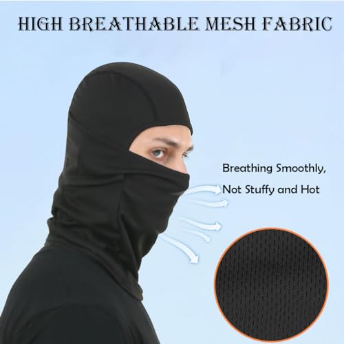 6 Pack Ski Mask for Men Breathable Balaclava Face Mask Women Summer Full Head Shiesty Masks for Sun UV Protection Motorcycle