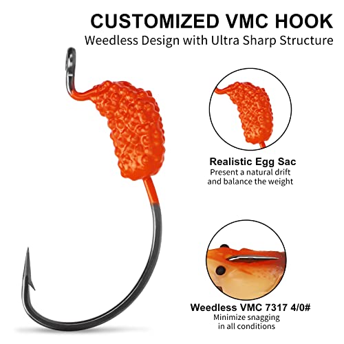 Duramax 2.5-Inch Tear-Resistant Soft Plastic Crawfish Swimbaits B-2.5"-0.45oz