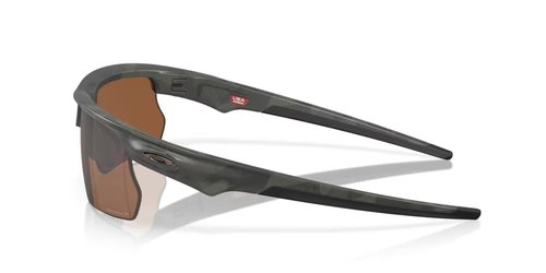 Oakley OO9400 Bisphaera Rectangular Sunglasses, Matte Carbon/Prizm Dark Golf, 68 mm