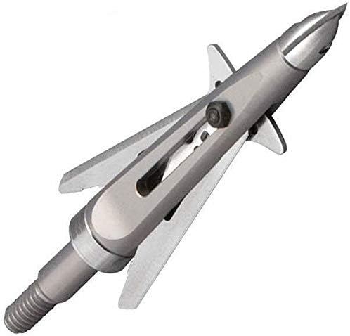 New Archery Products Killzone 2 Blade Rear-Deploying Bow Hunting Mechanical Broadheads with 2" Cutting Diameter & Spring-Clip Design - 3 Pack