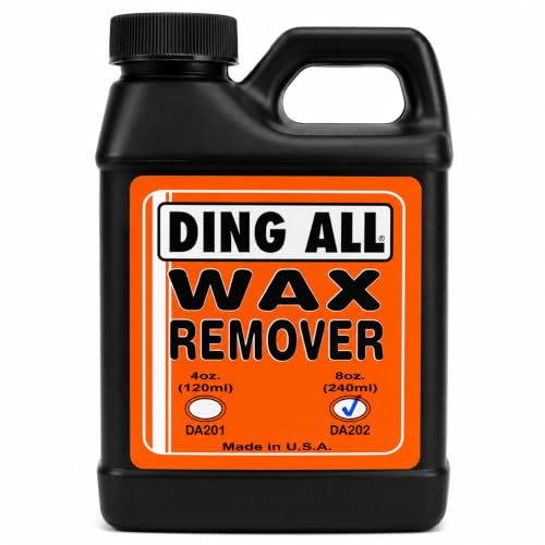 Ding All Scented Liquid Surfboard Wax Remover 8 oz - Easy Wax Removal for Surfboards - Cherry Scented