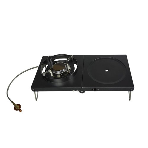 Portable Camping Gas Stove 4800W, Foldable Camp Stove Backpacking Stove with Piezo Ignition for Outdoor Backpacking Hiking and Picnic