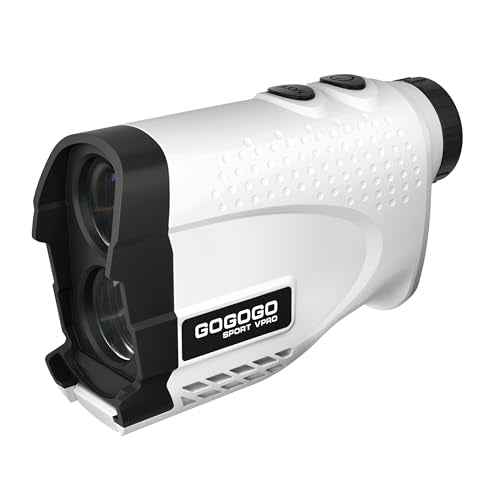 Gogogo Sport Vpro GS24 Golf & Hunting Laser Rangefinder, 7X Magnification, 1200 Yard Distance Measuring Range Finder with High-Precision Flag Pole Locking Vibration Function Slope Mode Continuous Scan