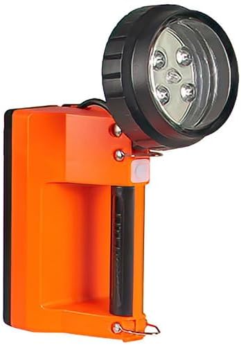 Streamlight 45807 E-Flood LiteBox 615-Lumen Rechargeable Flood Beam Lantern with Power Failure Lighting System, AC/DC Charging, Heavy Duty Shoulder Strap, and Mounting Rack, Orange