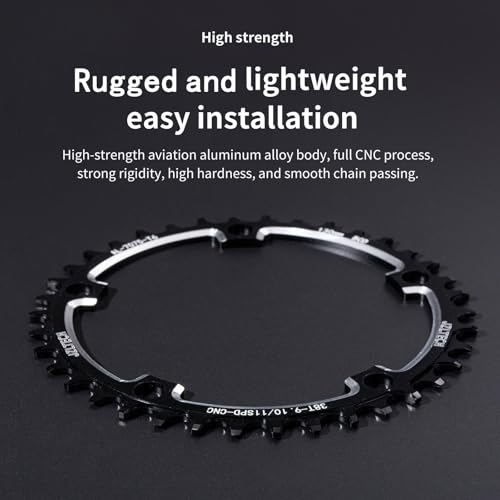 Red 42T Bicycle Chainring 130 BCD Narrow Wide Single Speed Road Bike Part