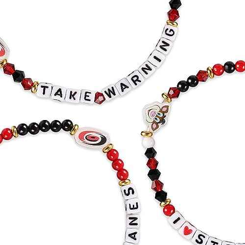 FOCO NHL unisex-adult NHL Team Logo Officially Licensed 3-Pack Beaded Friendship Bracelets
