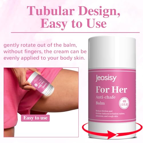 Anti Chafing Stick-for Her Anti Chafe Balm Cream Anti Chafing Friction Defense Balm for Thighs, Chest, Arms, Feet, Travel Size